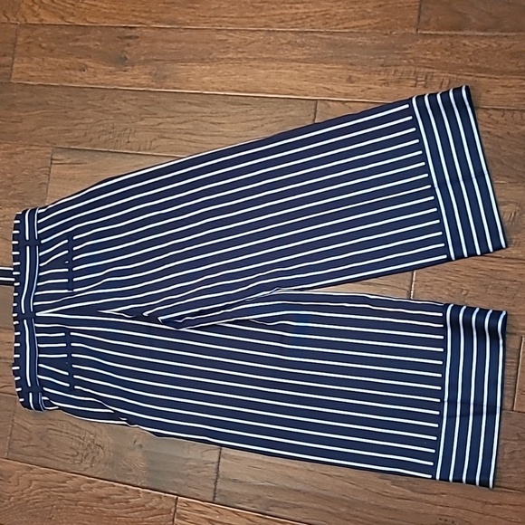 Banana Republic women's striped "Blake" wideleg ankle pants size 6 - Picture 3 of 8